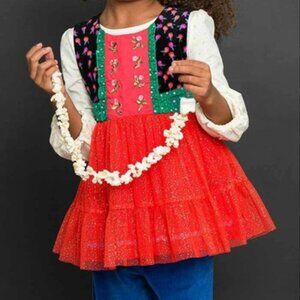 Matilda Jane Caroling Away Tunic Little Girl Holiday Christmas Size 4